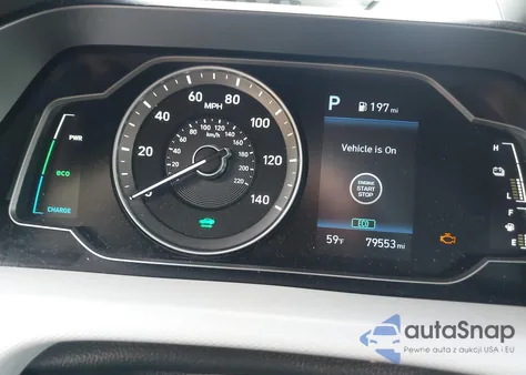 2020 Hyundai Ioniq Hybrid Blue из США, поврежденный, VIN KMHC65LC8LU215813